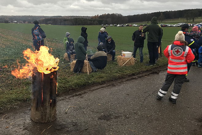 Einsatzfahrzeug beim Sanitätsdienst