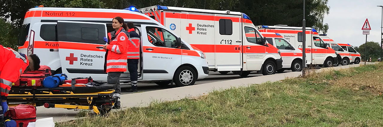 Fahrzeugaufstellung bei SEG Einsatz