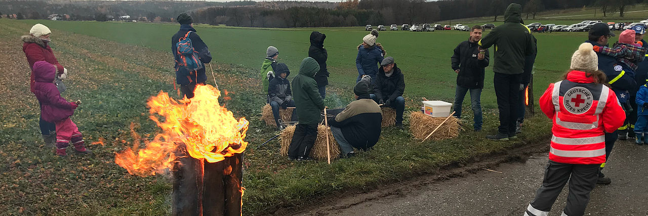 Sanitäterin des DRK Limbach beim Sanitätsdienst